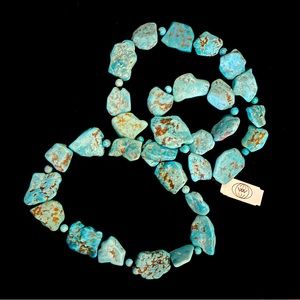 Endless Freeform Beautiful chunky Turquoise necklace